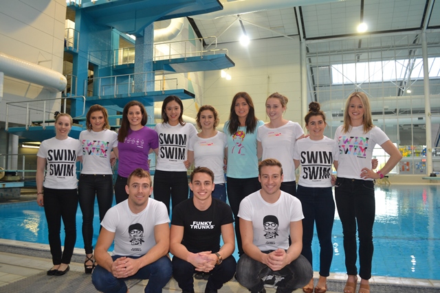 The Australian Diving Team at the announcement of the new partnership with Funky Trunks and Funkita