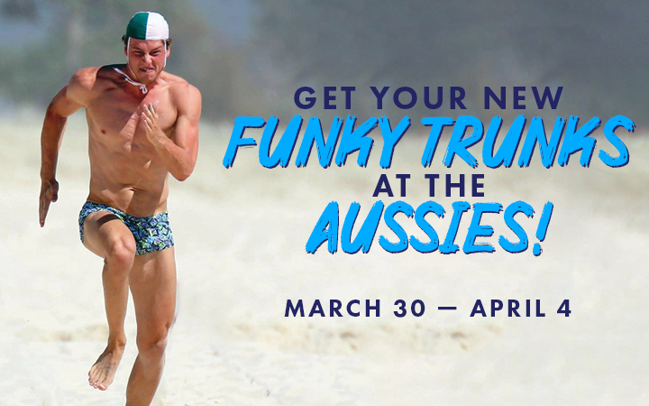 Funky Trunks at the Aussies